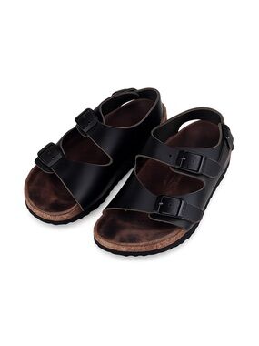 Birkenstock Arizona Black Birko-Flor Sandals | Kids EU 30